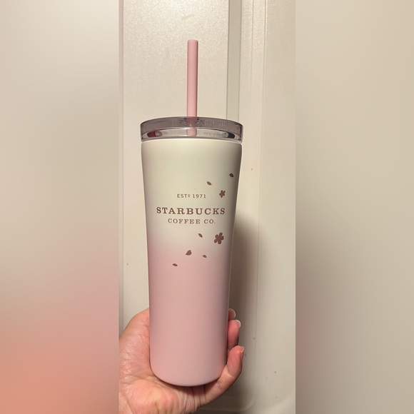 NEW HTF Starbucks Sakura Ombre SS Tumbler